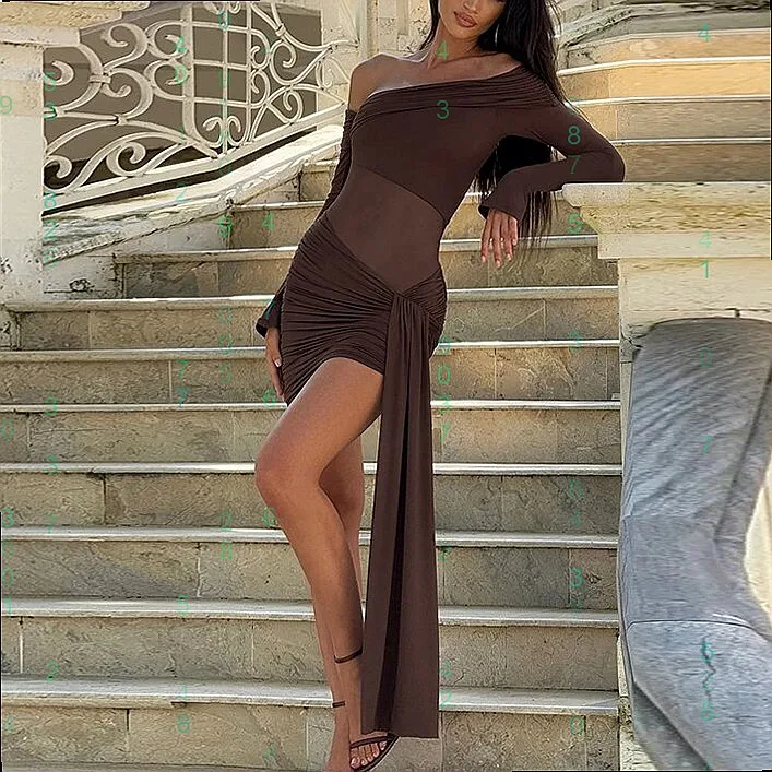 Elegant Off Shoulder Dresses with Flowing Mesh Sashes Bodycon Midi Dress Spring Summer Matching Set
Elegant Off Shoulder Dresses with Flowing Mesh Sashes Bodycon Midi Dress Spring Summer Matching Set