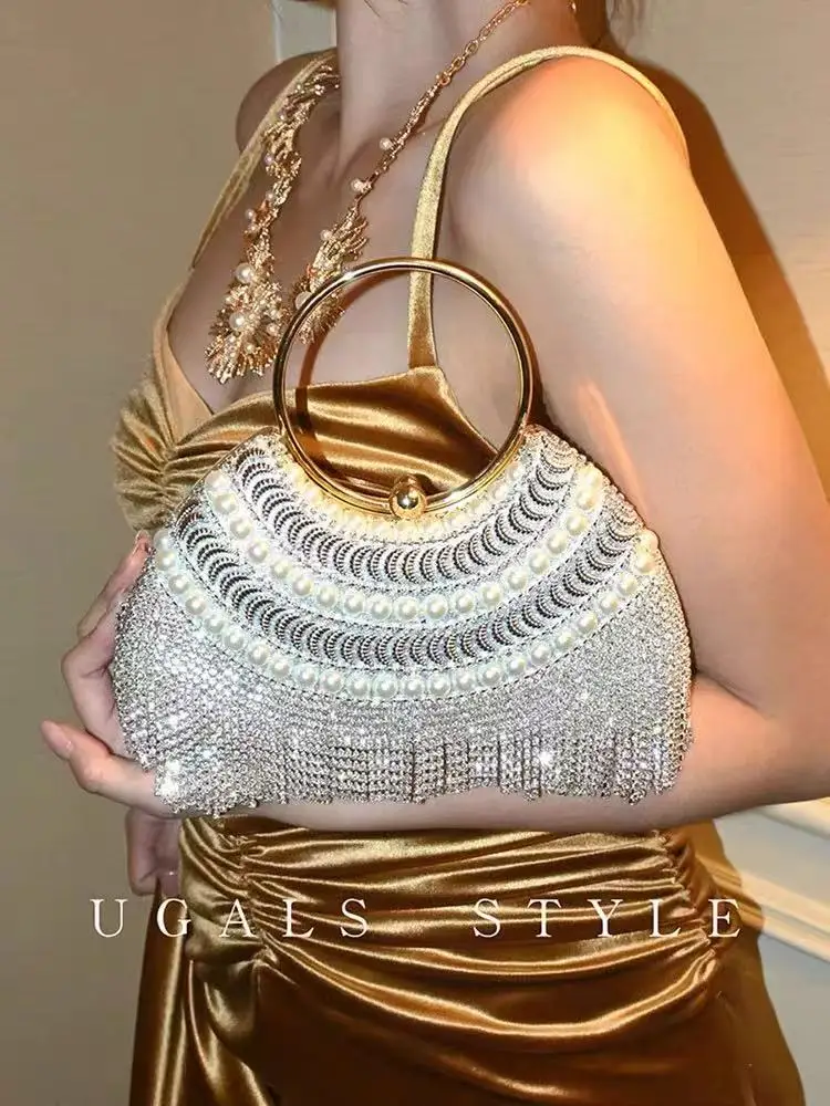 Glitter Bling Shiny Tassel Clutch Evening Bag Wedding Party Rhinestons Diamond Women Handbag Luxury Banquet Bag Crossbody Bag
Glitter Bling Shiny Tassel Clutch Evening Bag Wedding Party Rhinestons Diamond Women Handbag Luxury Banquet Bag Crossbody Bag