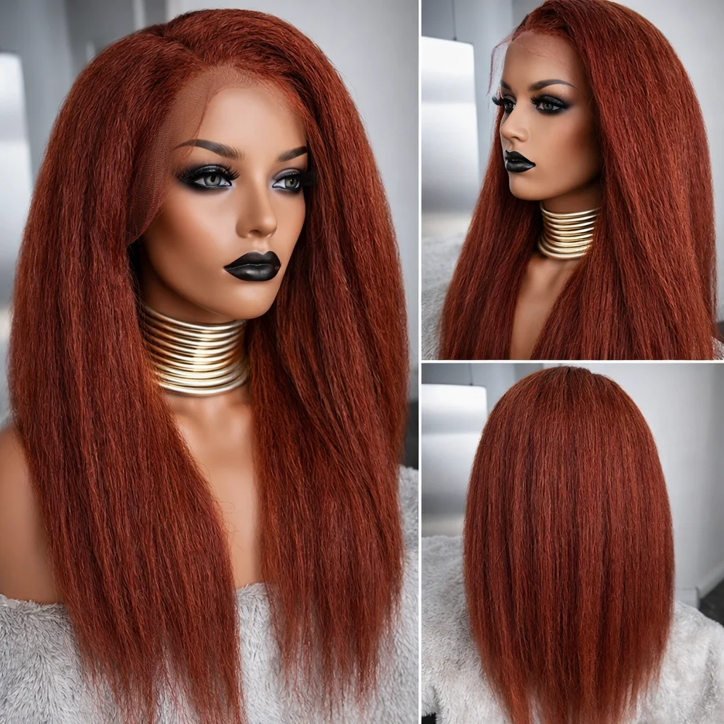 Высокое качество Красновато-коричневый 13x4 HD Кудрявый прямой кружевной фронтальный бразильский парик из человеческих волос Предварительно выщипанный прямой парик яки для женщин
Высокое качество Красновато-коричневый 13x4 HD Кудрявый прямой кружевной фронтальный бразильский парик из человеческих волос Предварительно выщипанный прямой парик яки для женщин