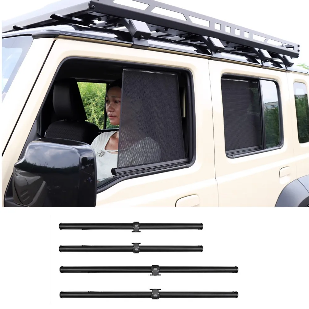 Солнцезащитные шторки на передние и задние боковые окна для Suzuki Jimny 4-дверный
Солнцезащитные шторки на передние и задние боковые окна для Suzuki Jimny 4-дверный