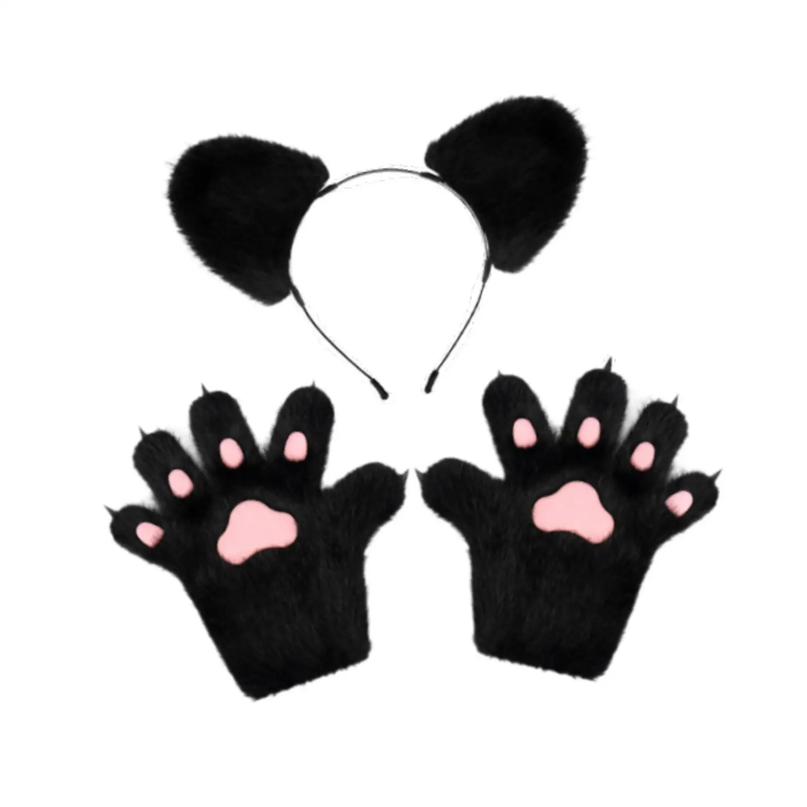 Bear Ears Headband and Gloves Plush Headdress for Animal Themed Party Performance Housewarming Graduation Ceremony Photo Props
Bear Ears Headband and Gloves Plush Headdress for Animal Themed Party Performance Housewarming Graduation Ceremony Photo Props