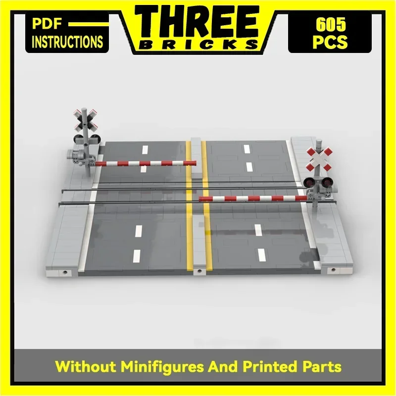 Moc Building Blocks Railroad Crossing Model Technology Brick DIY Assembly Modular Street View Toy Children Holiday Gift
Moc Building Blocks Railroad Crossing Model Technology Brick DIY Assembly Modular Street View Toy Children Holiday Gift