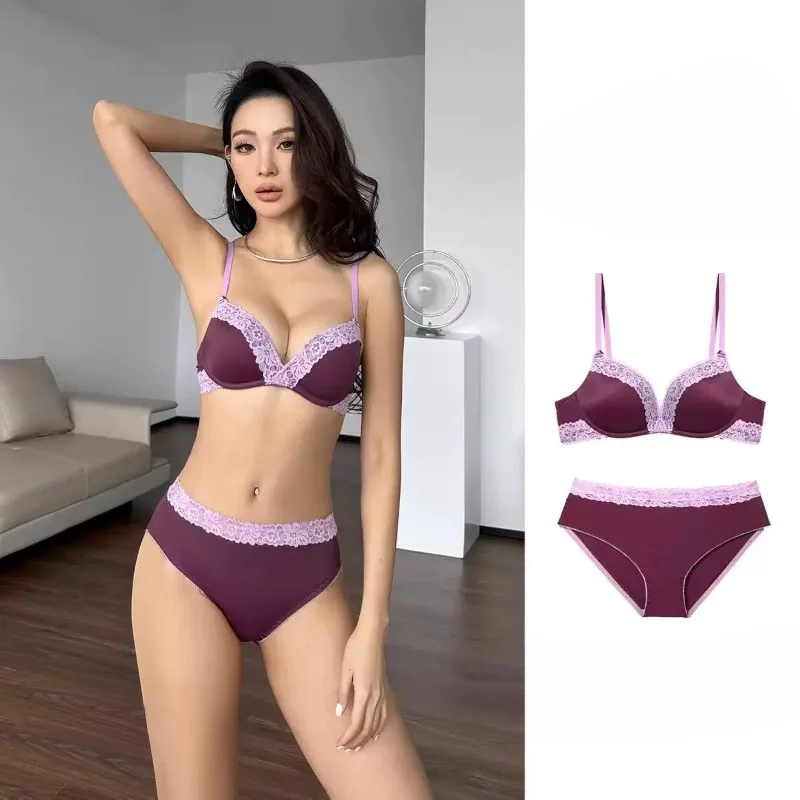 High Grade French Lace Bra Panty Set Wireless Soft Lifting Support Breast Gathering Breathable Daily Modest Women Wear S-XL Hot
High Grade French Lace Bra Panty Set Wireless Soft Lifting Support Breast Gathering Breathable Daily Modest Women Wear S-XL Hot