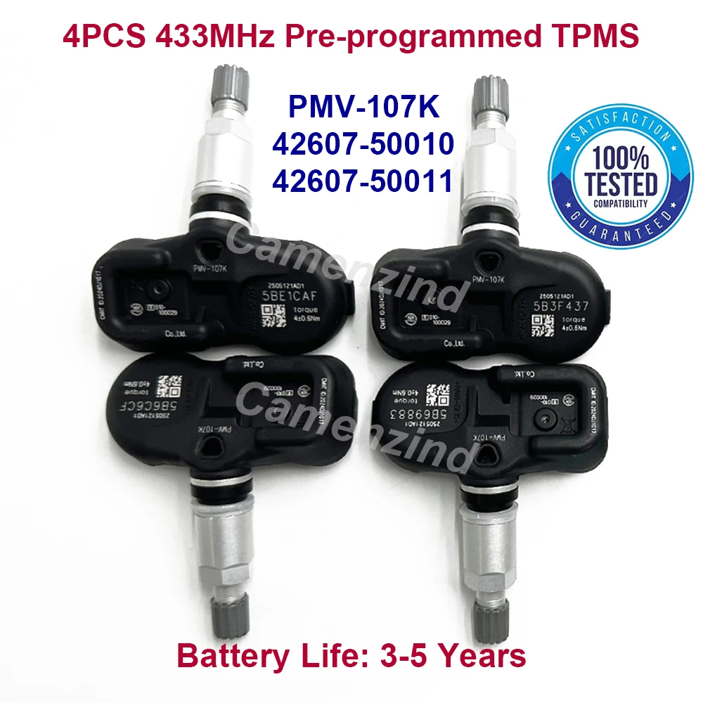 4PCS TPMS Tire Pressure Sensor for 2005-2012 Lexus GS ES LS OEM PMV-107K 42607-50010 42607-50011 4260750010 4260750011 PMV107K
4PCS TPMS Tire Pressure Sensor for 2005-2012 Lexus GS ES LS OEM PMV-107K 42607-50010 42607-50011 4260750010 4260750011 PMV107K