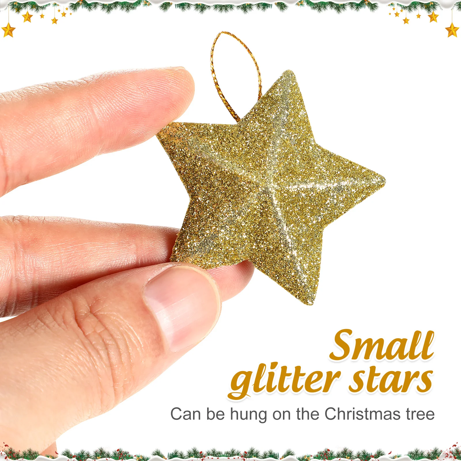 30Pcs Christmas Tree Hanging Decorations Glitter Star Pendants Xmas Five-Pointed Star Ornaments Festive Holiday Accessories
30Pcs Christmas Tree Hanging Decorations Glitter Star Pendants Xmas Five-Pointed Star Ornaments Festive Holiday Accessories