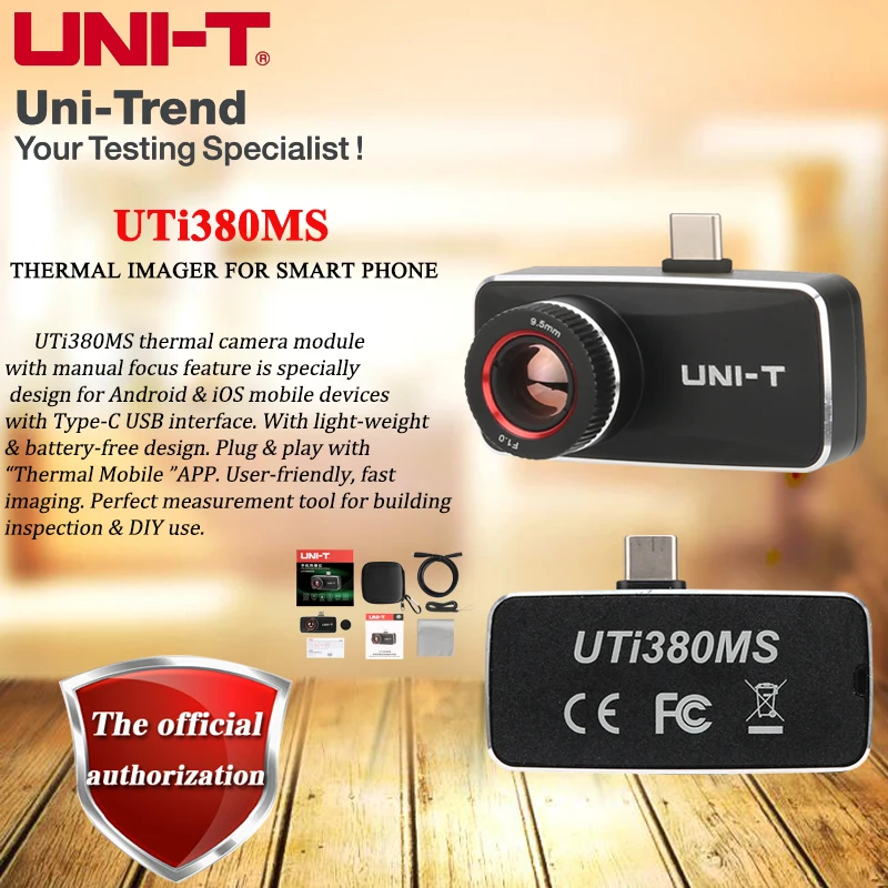 UNI-T Android/iOS Тепловизор с частотой кадров 25 Гц для смартфона UTi380MS; ИК-разрешение 400*300/ручной фокус/диапазон -20 ℃ ~550 ℃
UNI-T Android/iOS Тепловизор с частотой кадров 25 Гц для смартфона UTi380MS; ИК-разрешение 400*300/ручной фокус/диапазон -20 ℃ ~550 ℃