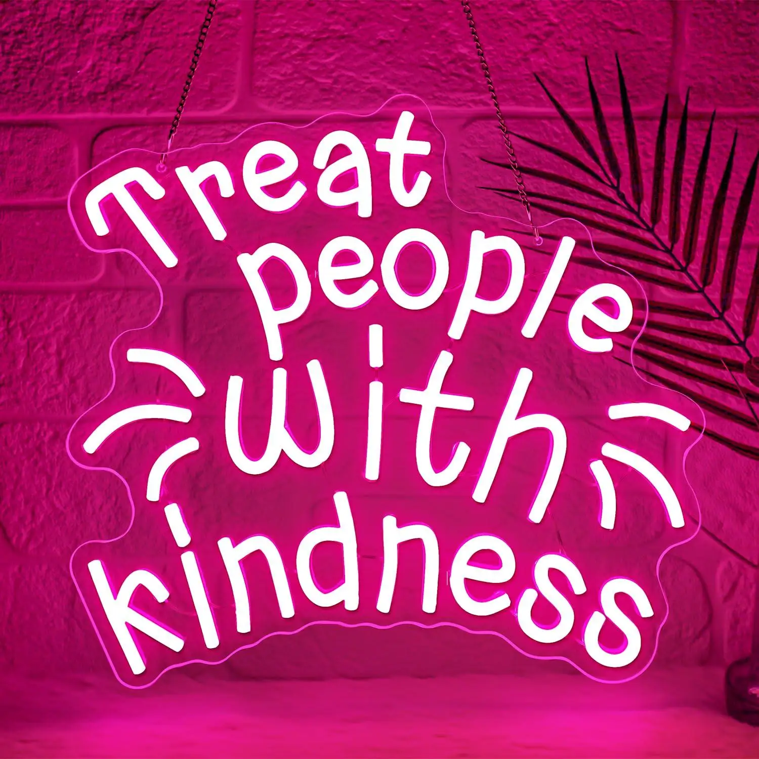 Treat People With Kindness Neon Sign Dimmable LED Light for Bedroom Classroom Kids Room Inspirational Decor Gifts Night Light
Treat People With Kindness Neon Sign Dimmable LED Light for Bedroom Classroom Kids Room Inspirational Decor Gifts Night Light