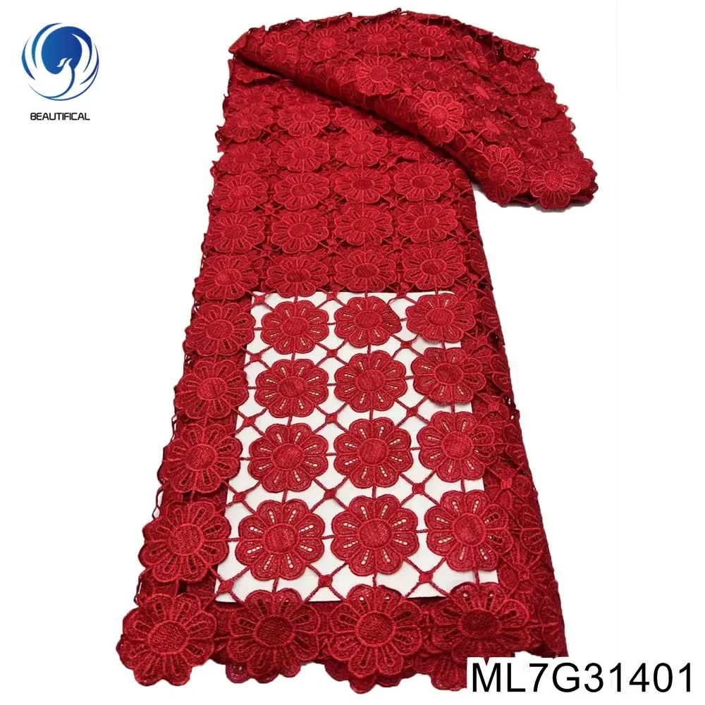 2024 African Water Soluble Lace Fabric ,Classical Elegance Design Style, Red Bridal Wedding Dress Material, ML7G314
2024 African Water Soluble Lace Fabric ,Classical Elegance Design Style, Red Bridal Wedding Dress Material, ML7G314