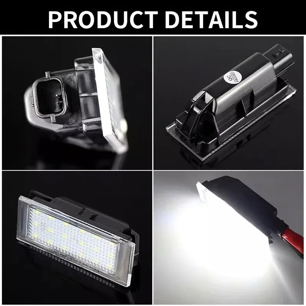 1-2PCS For Renault Megane 2 Clio 3 Laguna 2 Espace 4 Twingo Master Vel Satis Car LED Number License Plate Light White 18LED Lamp
1-2PCS For Renault Megane 2 Clio 3 Laguna 2 Espace 4 Twingo Master Vel Satis Car LED Number License Plate Light White 18LED Lamp