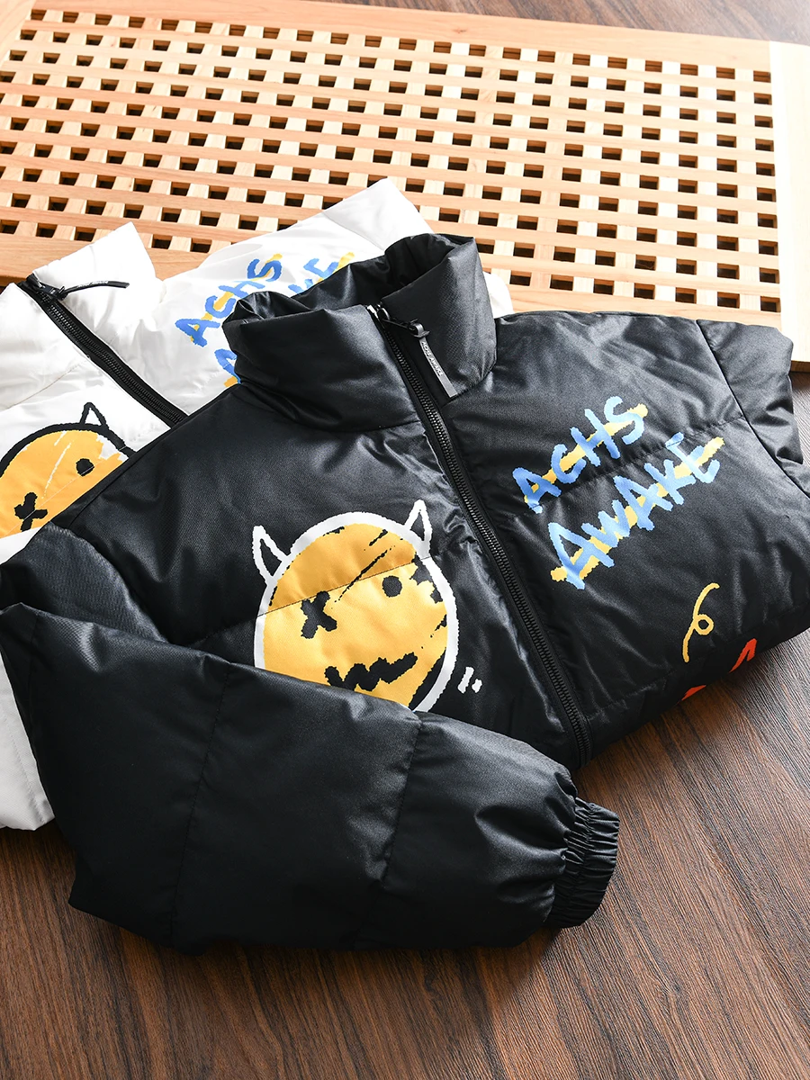 Doodle Print! Couple Style! Men's Autumn Winter Thick Warm Fashion Casual Stand Collar down Jacket Coat Polyester Fiber 100%
Doodle Print! Couple Style! Men's Autumn Winter Thick Warm Fashion Casual Stand Collar down Jacket Coat Polyester Fiber 100%
