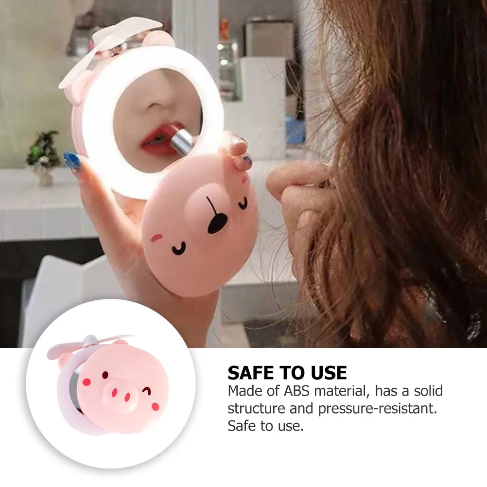 Pink Pig Mini Fan Portable USB Charging 3 Speeds Travel Makeup Mirror Lighted Vanity Desk Multifunctional Foldable Lightweight
Pink Pig Mini Fan Portable USB Charging 3 Speeds Travel Makeup Mirror Lighted Vanity Desk Multifunctional Foldable Lightweight