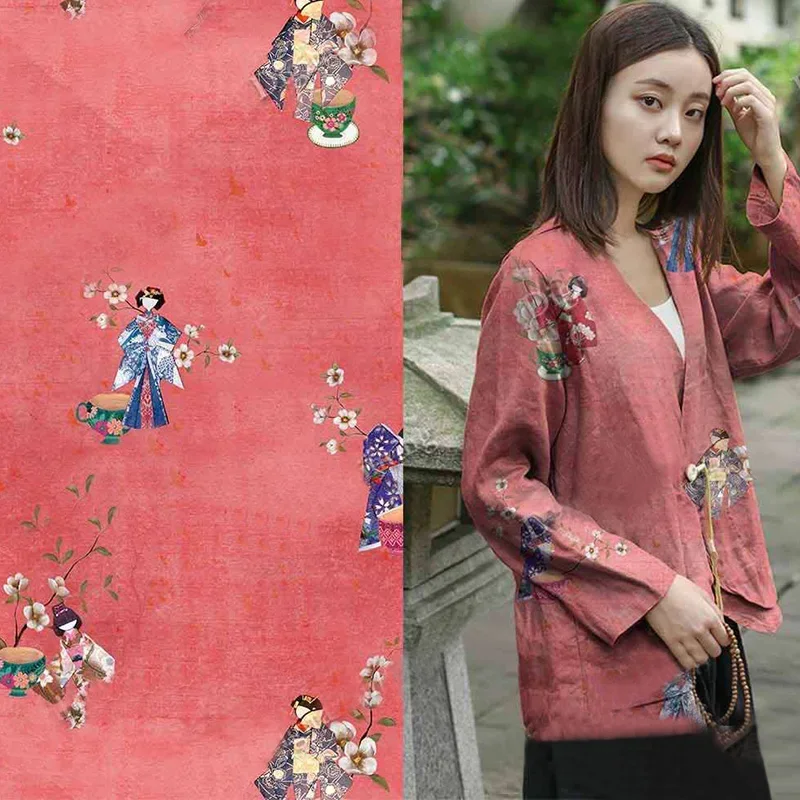 Women's high-quality natural pure ramie thin printing breathable Chinese dress linen fabric summer organization Diy sewing
Women's high-quality natural pure ramie thin printing breathable Chinese dress linen fabric summer organization Diy sewing
