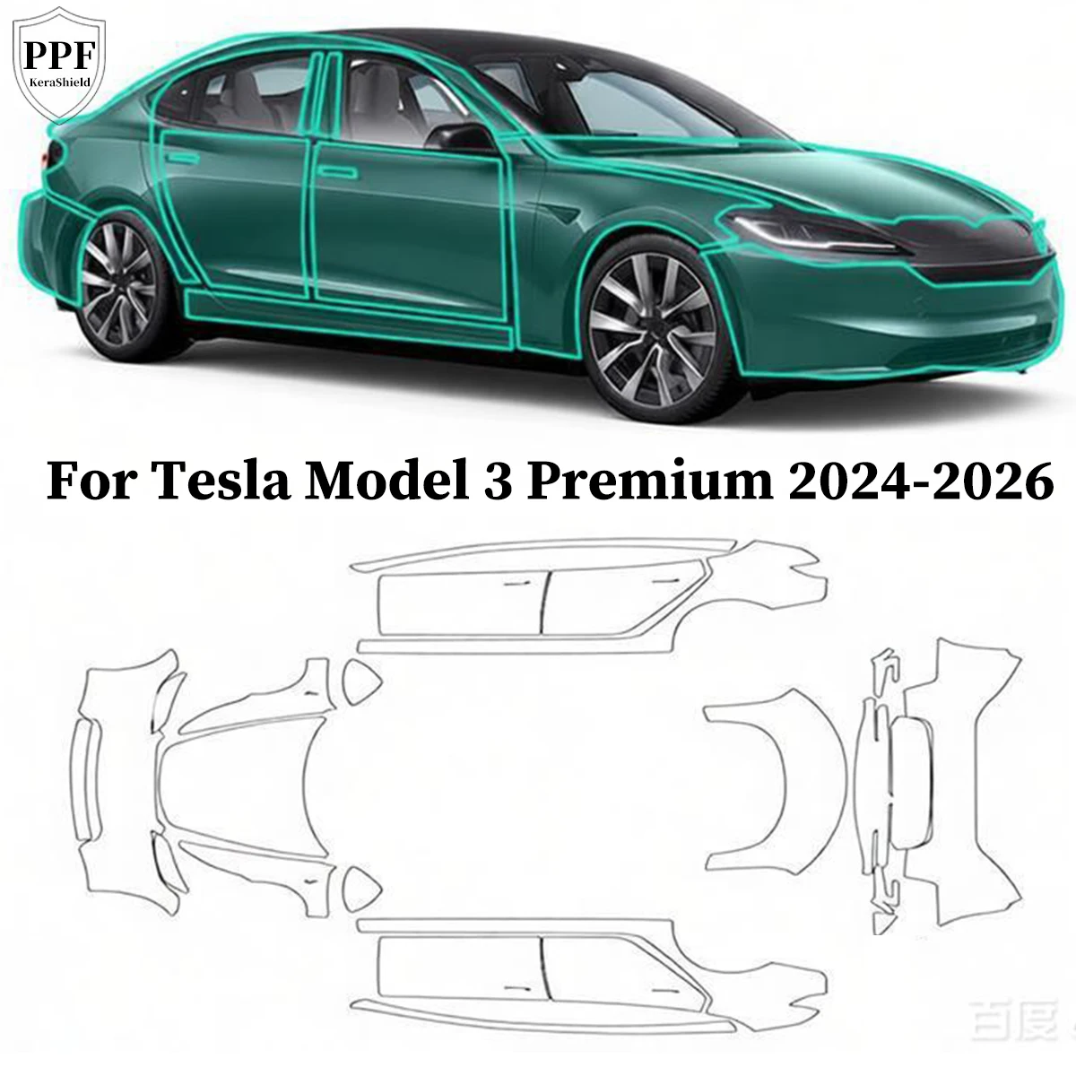 For Tesla Model 3 Premium 2024 2025 2026 Pre-cut PPF Car Clear Bra TPU Paint Protection Film Anti-Scratch Resistant Repairable
For Tesla Model 3 Premium 2024 2025 2026 Pre-cut PPF Car Clear Bra TPU Paint Protection Film Anti-Scratch Resistant Repairable