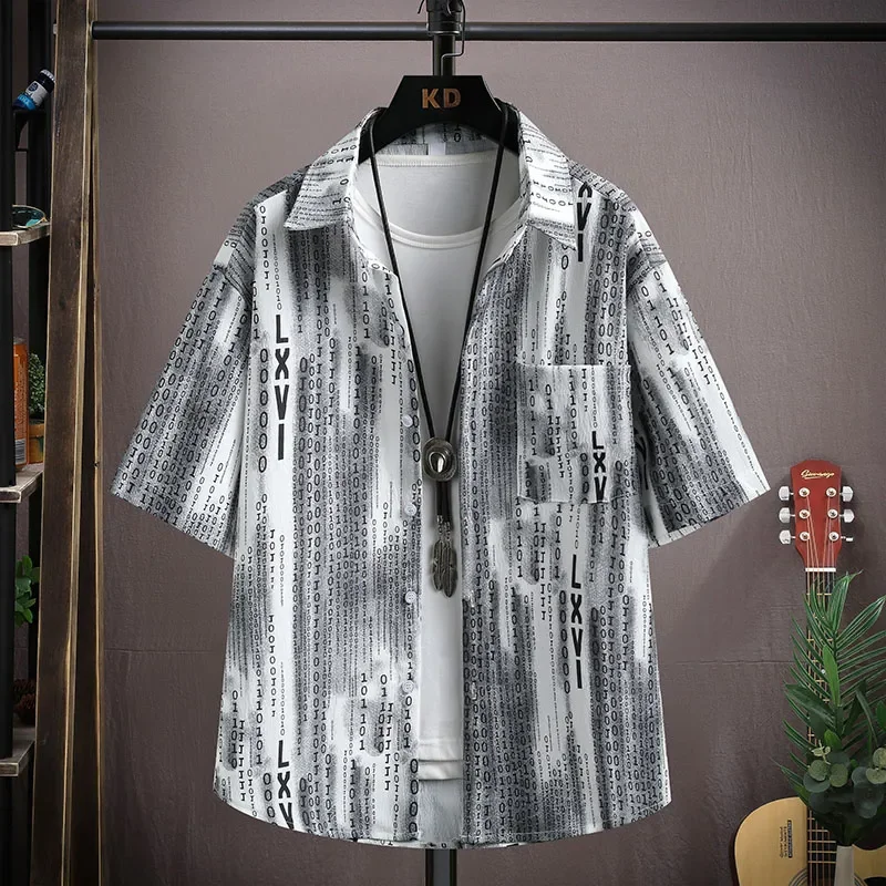 Men's Letter Print Short Sleeve Shirt and Shorts Set Casual Loose Summer 2 Piece Outfit for Teens
Men's Letter Print Short Sleeve Shirt and Shorts Set Casual Loose Summer 2 Piece Outfit for Teens