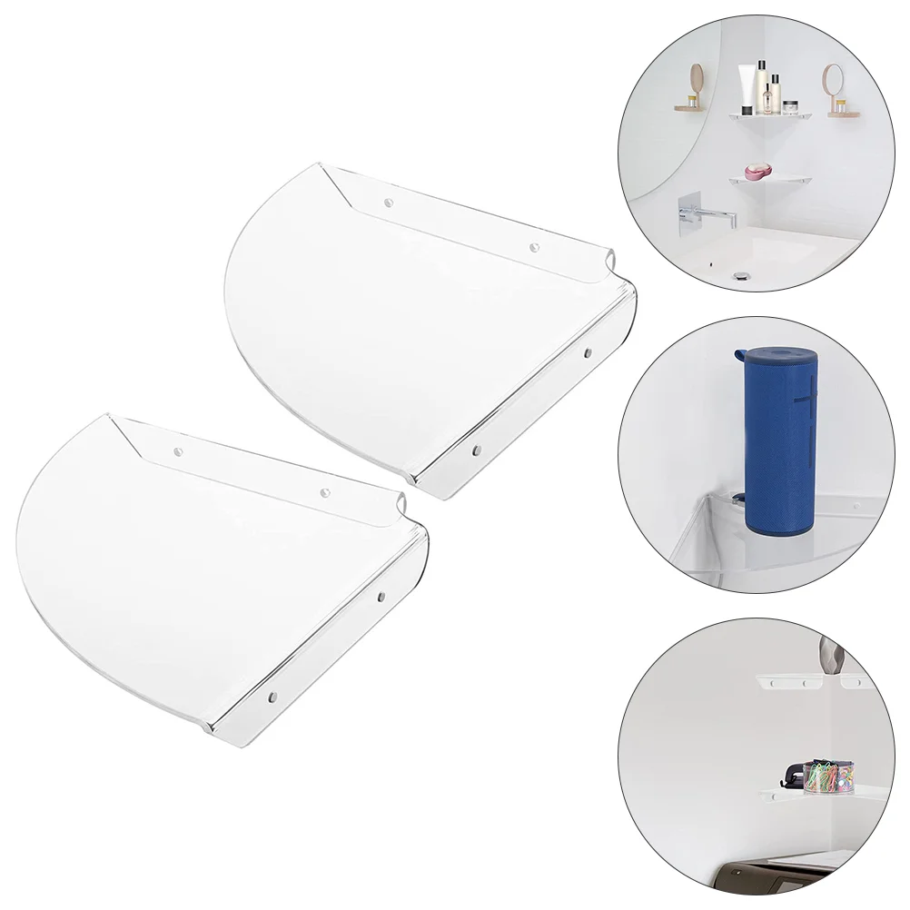 2 Pcs Speaker Stand Floating Corner Shelf Wall-mounted Racks Acrylic Hanging Holder Bookshelf
2 Pcs Speaker Stand Floating Corner Shelf Wall-mounted Racks Acrylic Hanging Holder Bookshelf