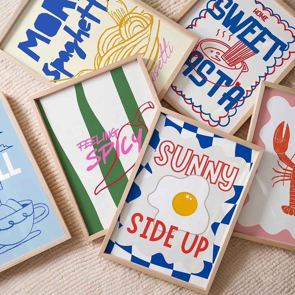 Fun Colorful Kitchen Quotes Prints Trendy Wall Art for Dining Room & Apartment Pictures Cute Food Egg Wine Pasta Coffee Decor
Fun Colorful Kitchen Quotes Prints Trendy Wall Art for Dining Room & Apartment Pictures Cute Food Egg Wine Pasta Coffee Decor