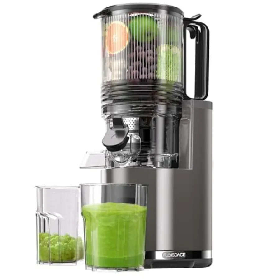 J8 Cold Press Juicer, 6.5" Extra Wide Feed Chute Juicer Machines, 350W Slow Juicer Machines with High Juice Yield for Whole Vege
J8 Cold Press Juicer, 6.5" Extra Wide Feed Chute Juicer Machines, 350W Slow Juicer Machines with High Juice Yield for Whole Vege