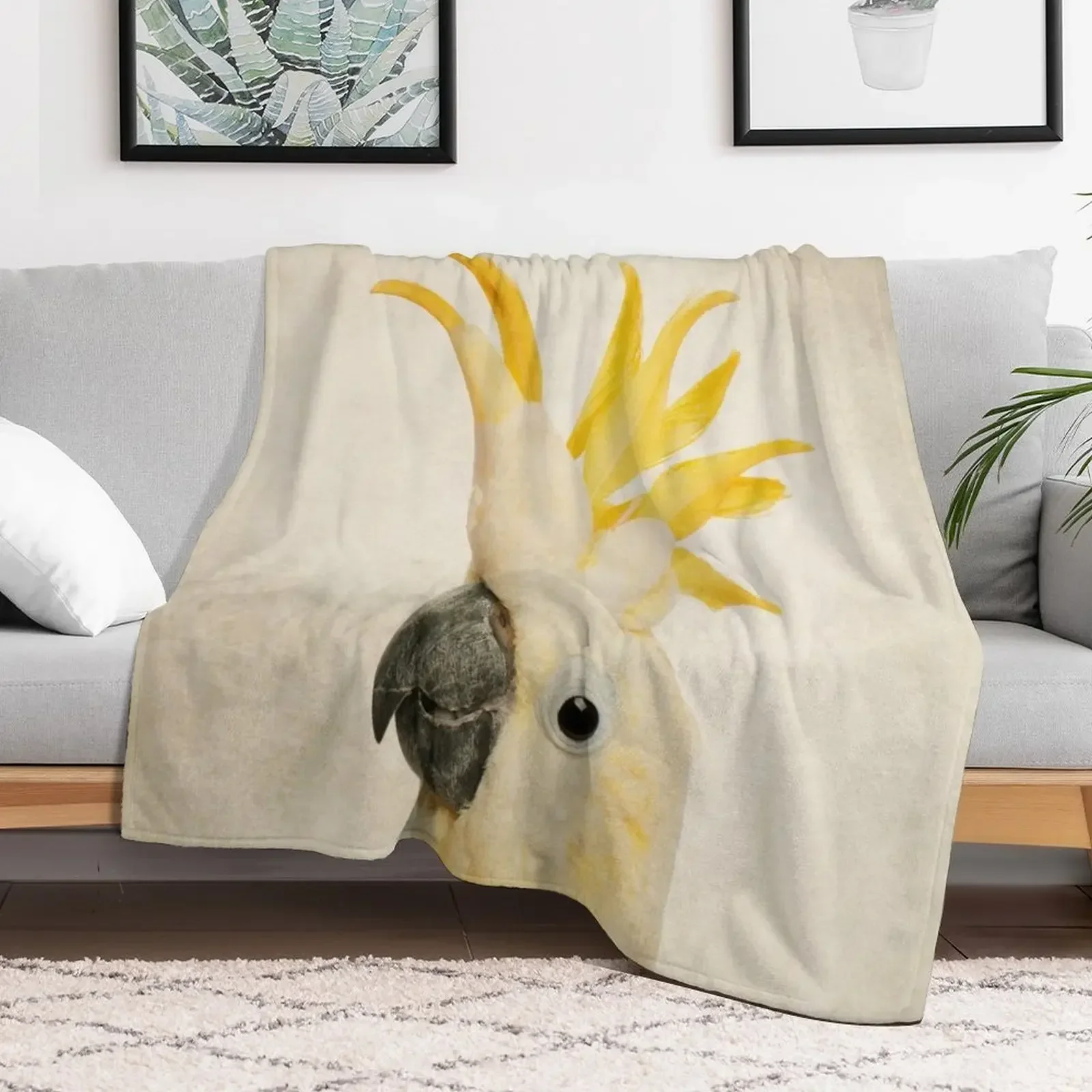 Sulphur Crested Cockatoo, Exotic Bird Portrait Art Throw Blanket heavy to sleep Cute Picnic Comforter Blankets
Sulphur Crested Cockatoo, Exotic Bird Portrait Art Throw Blanket heavy to sleep Cute Picnic Comforter Blankets
