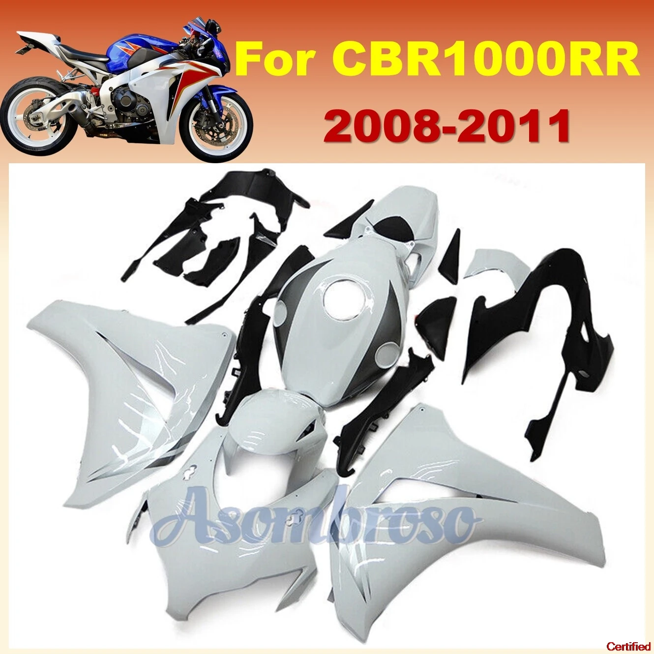 Motorcycle Fairings kit Fit for CBR1000RR 2008 2011 2009 2010 CBR 1000RR 08 09 11 10 Rebuild Protective cover CN
Motorcycle Fairings kit Fit for CBR1000RR 2008 2011 2009 2010 CBR 1000RR 08 09 11 10 Rebuild Protective cover CN