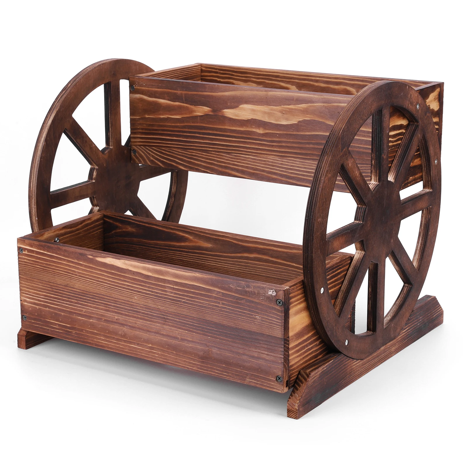 Деревянная декоративная кашпо-тележка на колесах для цветов, для использования в помещении и на улице, для патио, сада, балкона, заднего двора
Деревянная декоративная кашпо-тележка на колесах для цветов, для использования в помещении и на улице, для патио, сада, балкона, заднего двора