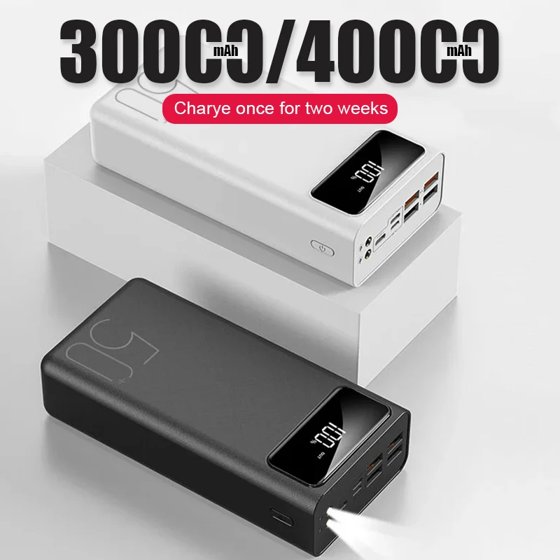 Power Bank 30000mAh/40000mAh External Battery USB QC Fast Charging Powerbanks LED Display Portable Phone Charger For OPPO VIVO
Power Bank 30000mAh/40000mAh External Battery USB QC Fast Charging Powerbanks LED Display Portable Phone Charger For OPPO VIVO