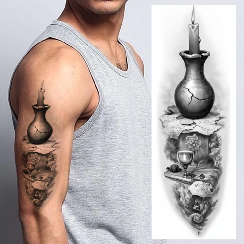 3pcs Temporary Tattoo Realistic Temporary Tattoos Ancient Cityscape Lantern And Branches Trophy With Waterfall For Women
3pcs Temporary Tattoo Realistic Temporary Tattoos Ancient Cityscape Lantern And Branches Trophy With Waterfall For Women