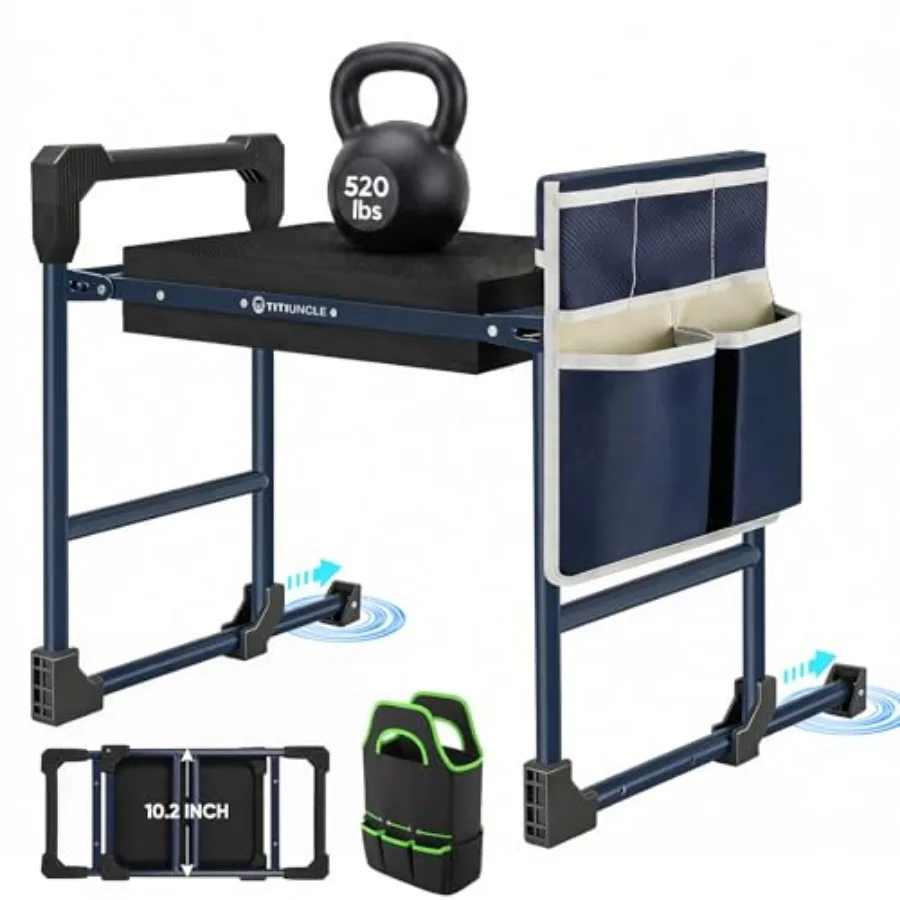 Garden Kneeler and Seat, Heavy Duty Anti-Tip Foldable Gardening Stool Bench Kneeler with Widened Thicken Kneeling Pad and Tool
Garden Kneeler and Seat, Heavy Duty Anti-Tip Foldable Gardening Stool Bench Kneeler with Widened Thicken Kneeling Pad and Tool