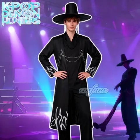 Anime Movie Demon Hunters KPOP Saja Boys Jinu Cosplay Costume Hat Your Idol Outfit Men Halloween Party Costumes