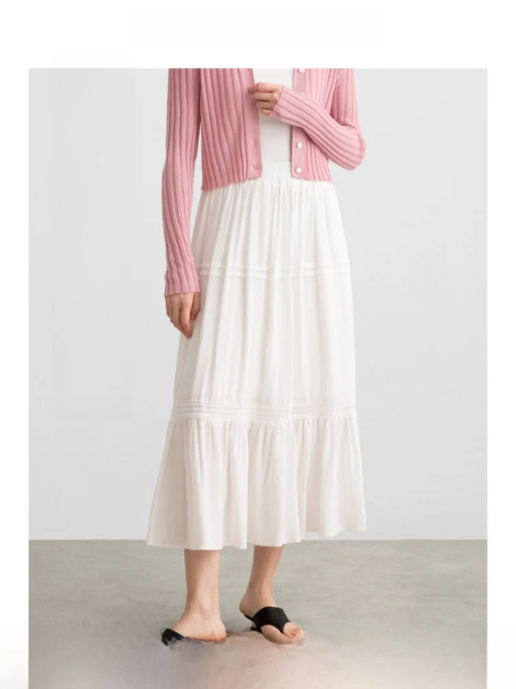 ROCO Summer New Style Fairy Tale Thin Drifting Lotus Leaf All Match High Waist Skirt White Dress Long Skirt Half Skirt
ROCO Summer New Style Fairy Tale Thin Drifting Lotus Leaf All Match High Waist Skirt White Dress Long Skirt Half Skirt