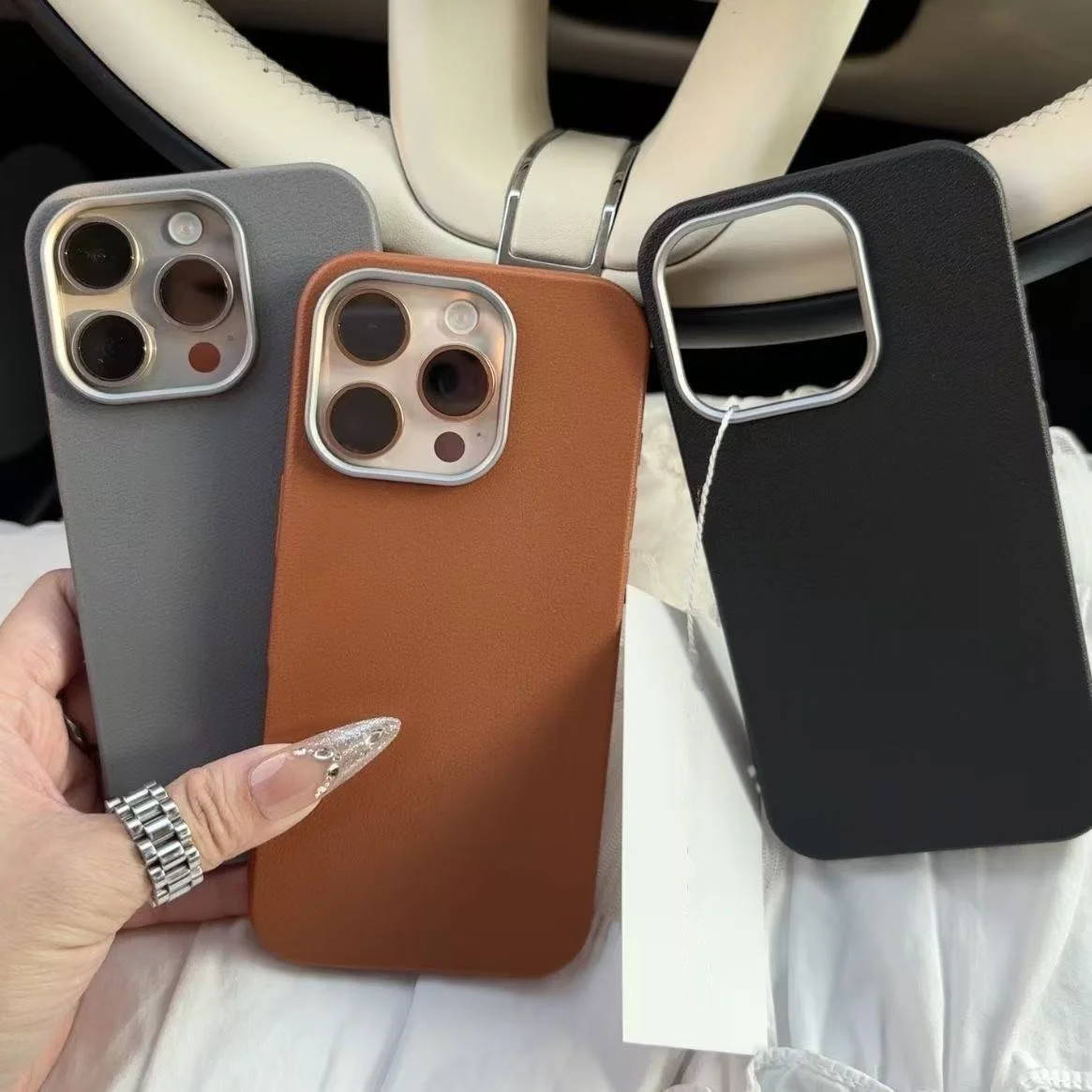 Matte Leather Silicone Phone Case For iPhone 16 Pro Case iPhone 13 11 14 12 15 Pro Max Lichee Pattern Shockproof Soft Back Cover
Matte Leather Silicone Phone Case For iPhone 16 Pro Case iPhone 13 11 14 12 15 Pro Max Lichee Pattern Shockproof Soft Back Cover