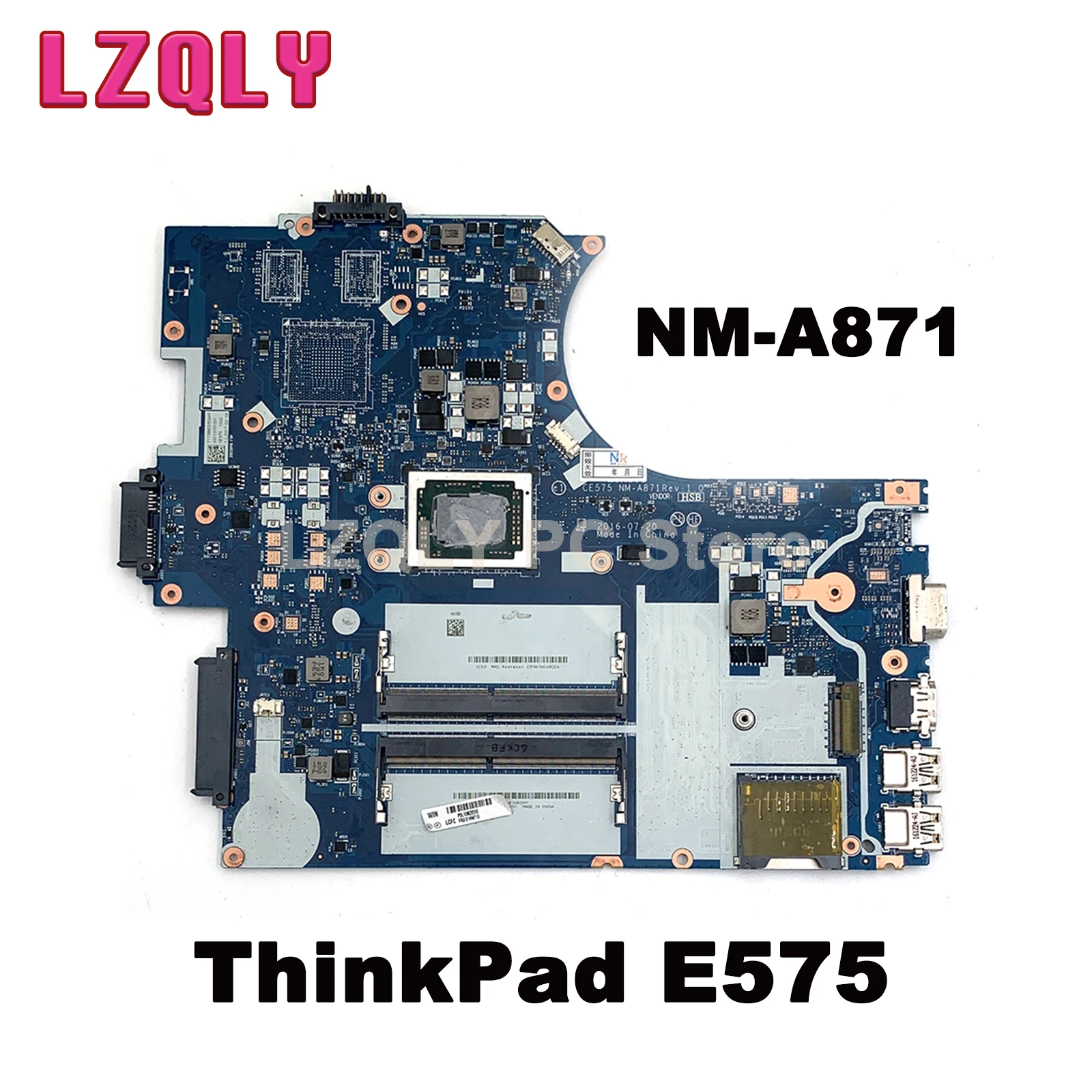 FOR Lenovo ThinkPad E575 CE575 Laptop Motherboard NM-A871 01HW709 A6-9500B CPU Notebook DDR4 100% Test OK
FOR Lenovo ThinkPad E575 CE575 Laptop Motherboard NM-A871 01HW709 A6-9500B CPU Notebook DDR4 100% Test OK