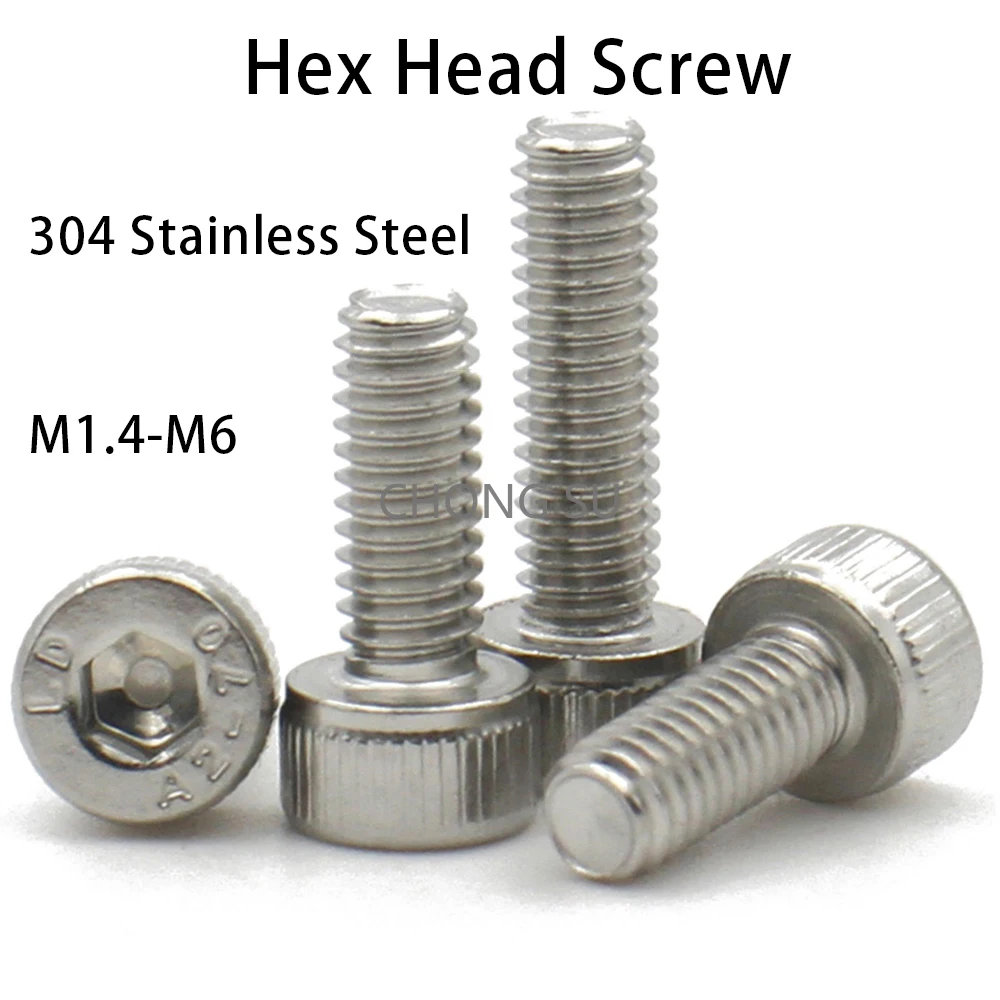 10-100pcs 304 A2-70 Stainless Steel M1.4 M1.6 M2 M3 M4 M5 M6 Hexagon Hex Socket Cap Allen Head Bolt Screw DIN912 Length 2-50mm
10-100pcs 304 A2-70 Stainless Steel M1.4 M1.6 M2 M3 M4 M5 M6 Hexagon Hex Socket Cap Allen Head Bolt Screw DIN912 Length 2-50mm
