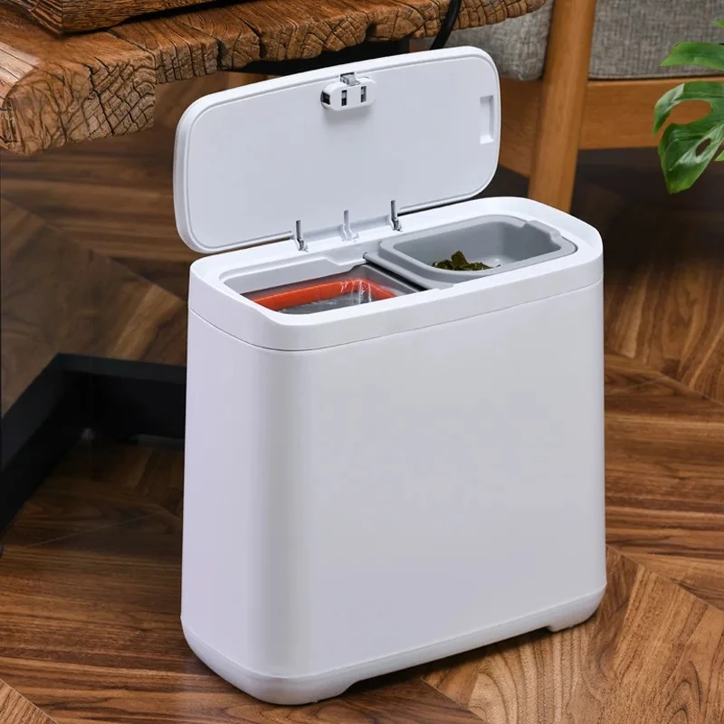 Press-Design Trash Bin, Tea Grounds Filter Bin, Wet-Dry Two-in-One Tea Water Separator, OdorProof Garbage Bin for Kitchen Office
Press-Design Trash Bin, Tea Grounds Filter Bin, Wet-Dry Two-in-One Tea Water Separator, OdorProof Garbage Bin for Kitchen Office