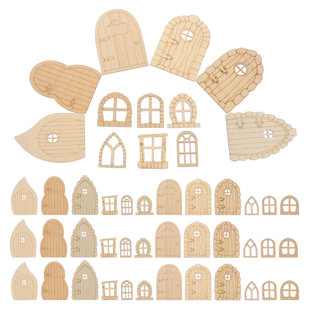 60Pcs Unpainted Wooden Fairy Doors DIY Craft Paintable Miniature Wall Accessories Fairs Door for Wall
60Pcs Unpainted Wooden Fairy Doors DIY Craft Paintable Miniature Wall Accessories Fairs Door for Wall