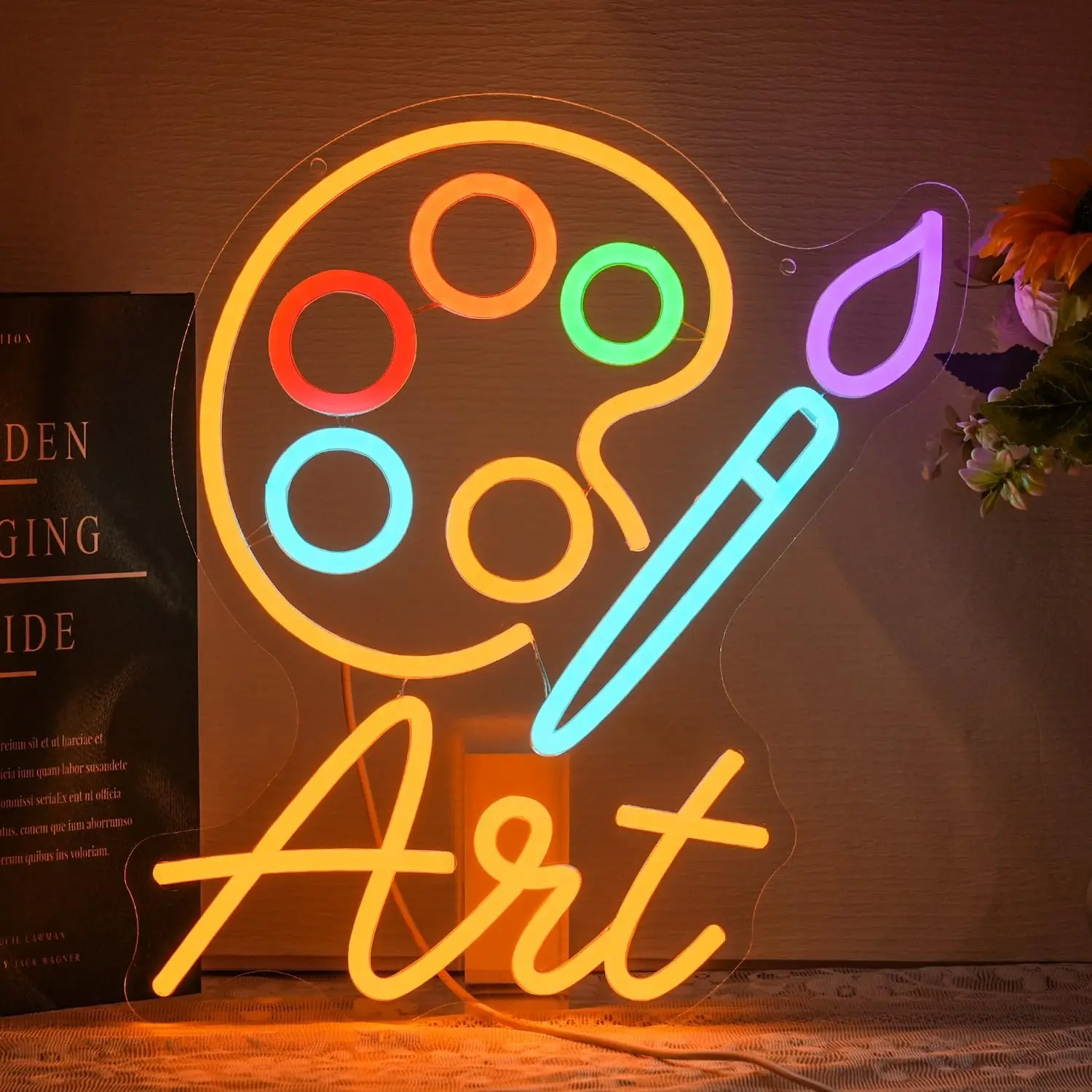 Paint Palette Neon Sign for Wall Decor Painting Neon Light Sign Colorful Draw LED for Bedroom Calssroom Art Studio Decor Gifts
Paint Palette Neon Sign for Wall Decor Painting Neon Light Sign Colorful Draw LED for Bedroom Calssroom Art Studio Decor Gifts