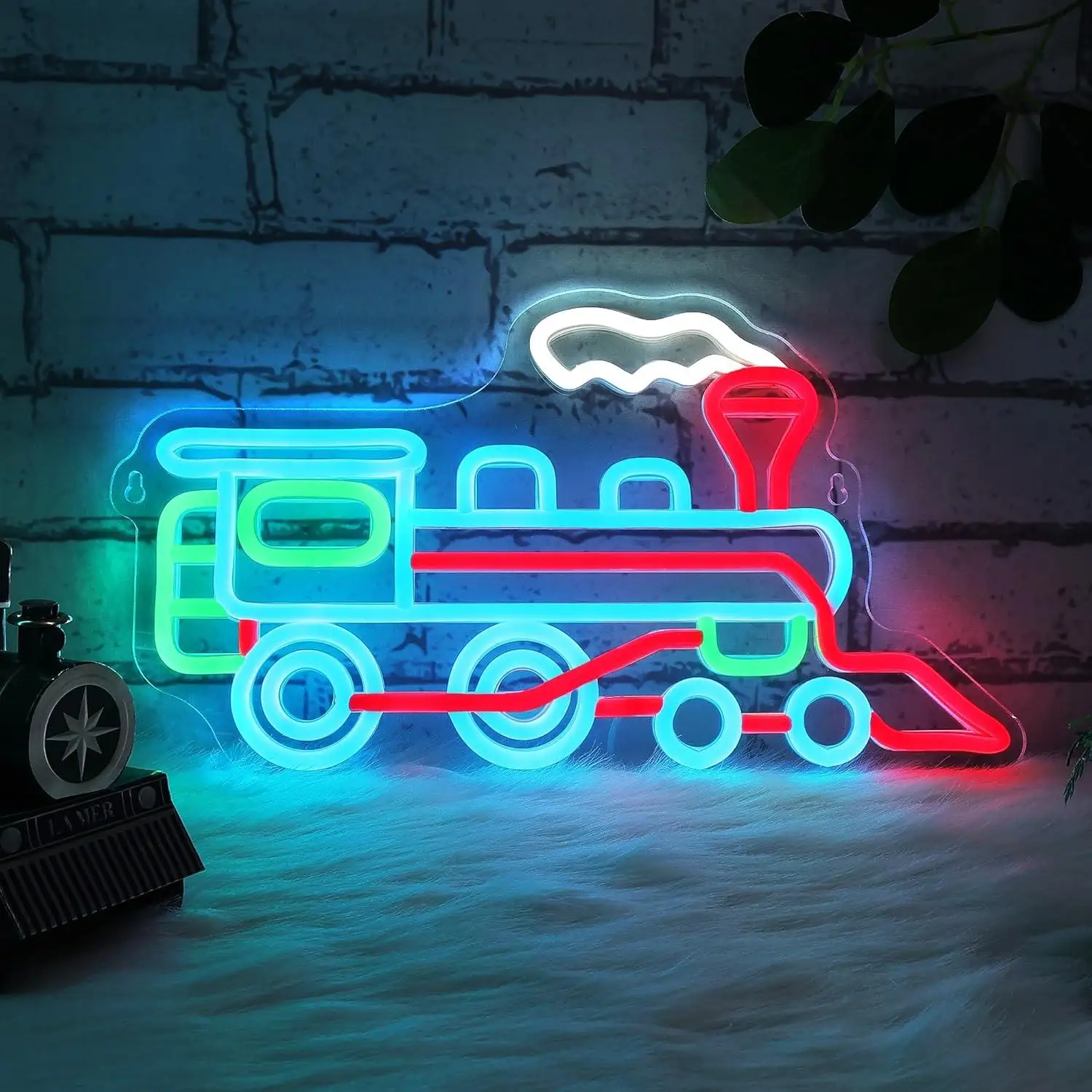 Steam Train Neon Sign Dimmable LED Neon Wall Lights for Bedroom Living Room Game Room Man Cave Home Birthday Gift for Kids
Steam Train Neon Sign Dimmable LED Neon Wall Lights for Bedroom Living Room Game Room Man Cave Home Birthday Gift for Kids