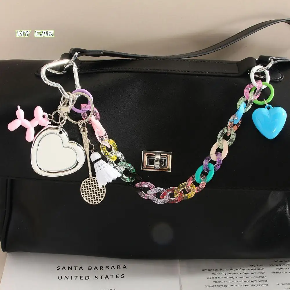 Alloy Heart Locket Keychain Anti-Lost Bag Decoration Badminton Couple Keyring Girl Heart Trinket Kitty Cat Bag Pendant
Alloy Heart Locket Keychain Anti-Lost Bag Decoration Badminton Couple Keyring Girl Heart Trinket Kitty Cat Bag Pendant