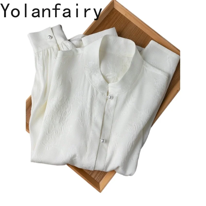 YOLANFAIRY 20MM 93%Real Mulberry Silk Shirts Woman 2026 Spring Summer Breathable Satin Tops Long Sleeve Shirt Women White Blouse
YOLANFAIRY 20MM 93%Real Mulberry Silk Shirts Woman 2026 Spring Summer Breathable Satin Tops Long Sleeve Shirt Women White Blouse