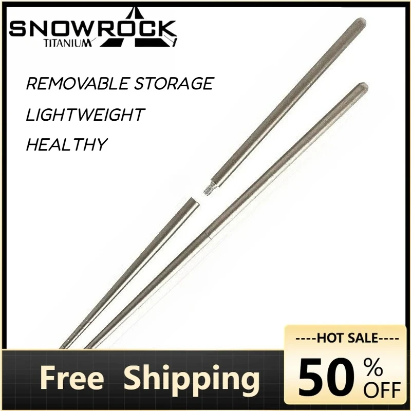 Титановые разборные палочки для еды SNOW ROCK, бактериостатические столовые приборы, походная посуда для кемпинга, складные телескопические палочки для еды
Титановые разборные палочки для еды SNOW ROCK, бактериостатические столовые приборы, походная посуда для кемпинга, складные телескопические палочки для еды