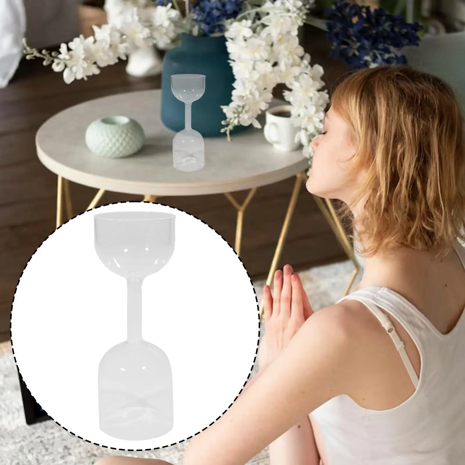Clear Glass Sound Bowl Multifunctional Percussion Instrument Small Sound Bowl Handheld Bell for Relaxation Friends Home Office
Clear Glass Sound Bowl Multifunctional Percussion Instrument Small Sound Bowl Handheld Bell for Relaxation Friends Home Office