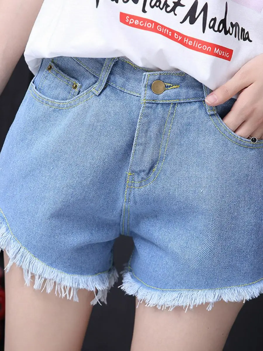 High Waist Denim Shorts Women's Basic Black Slimming Street Style Summer New Arrival Ultra Thin Ultra Versatile Korean Version
High Waist Denim Shorts Women's Basic Black Slimming Street Style Summer New Arrival Ultra Thin Ultra Versatile Korean Version