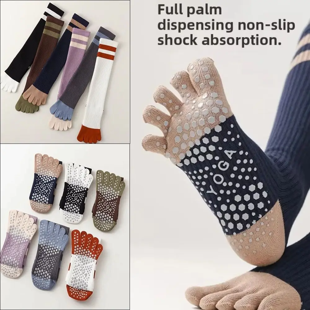 New Cotton Five-finger Yoga Socks Silicone Grips Non Slip Pilates Socks Breathable Sports Socks Yoga Barre Ballet
New Cotton Five-finger Yoga Socks Silicone Grips Non Slip Pilates Socks Breathable Sports Socks Yoga Barre Ballet