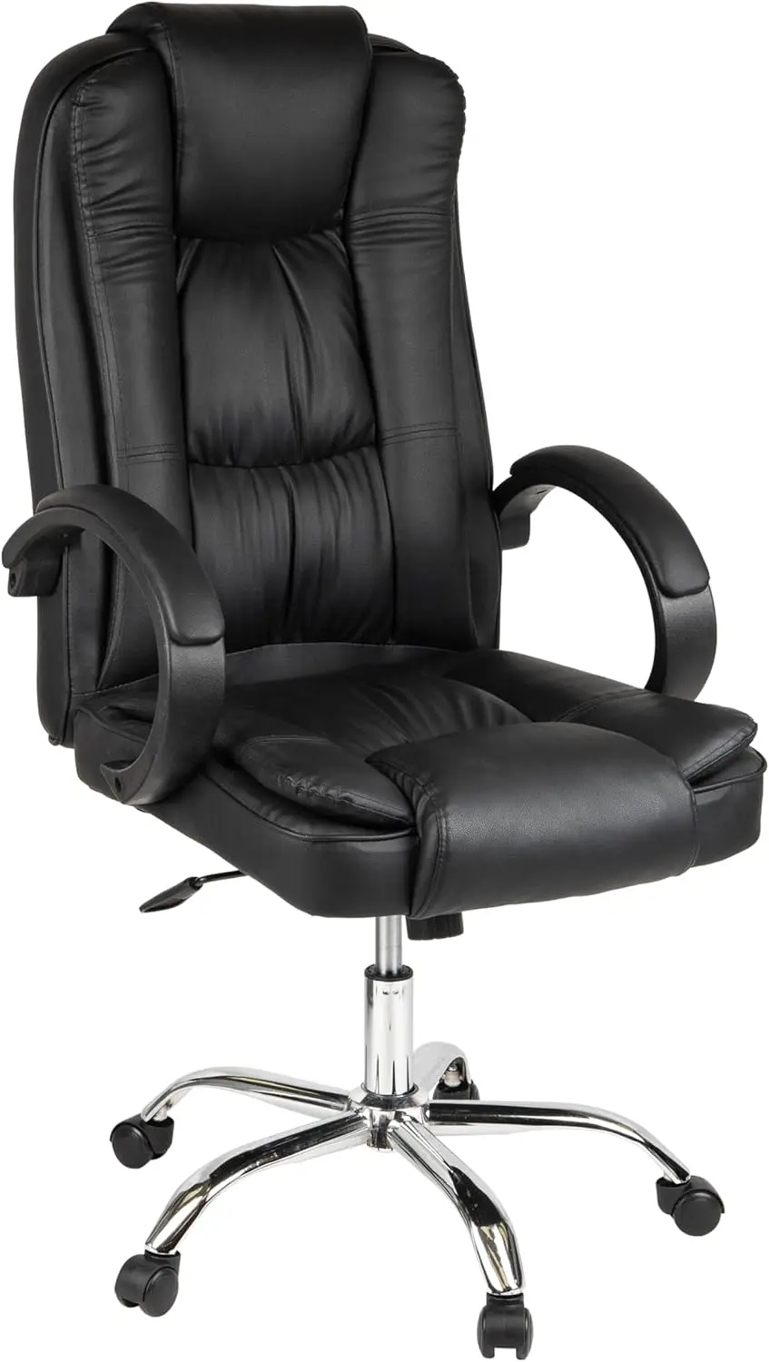Executive Office Chair With Headrest, Height Adjustable, Desk Chair, Office, 23"" L X 25"" W X 45-49"" H, Black
Executive Office Chair With Headrest, Height Adjustable, Desk Chair, Office, 23"" L X 25"" W X 45-49"" H, Black