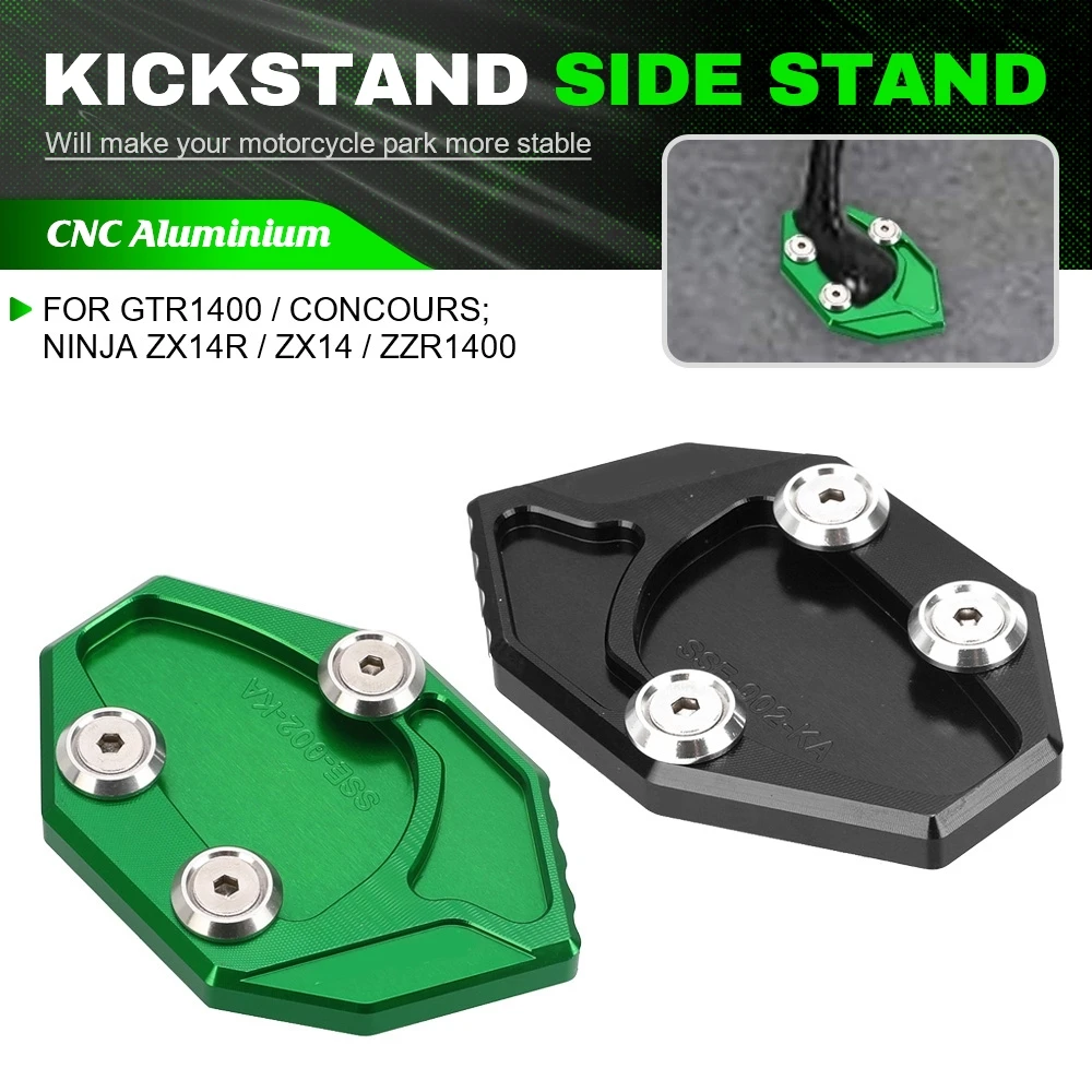 Side Stand Motorcycle Accessories Enlarge Kickstand Enlarger Support Extension Part For KAWASAKI GTR1400/Concours 14 2012-2023
Side Stand Motorcycle Accessories Enlarge Kickstand Enlarger Support Extension Part For KAWASAKI GTR1400/Concours 14 2012-2023