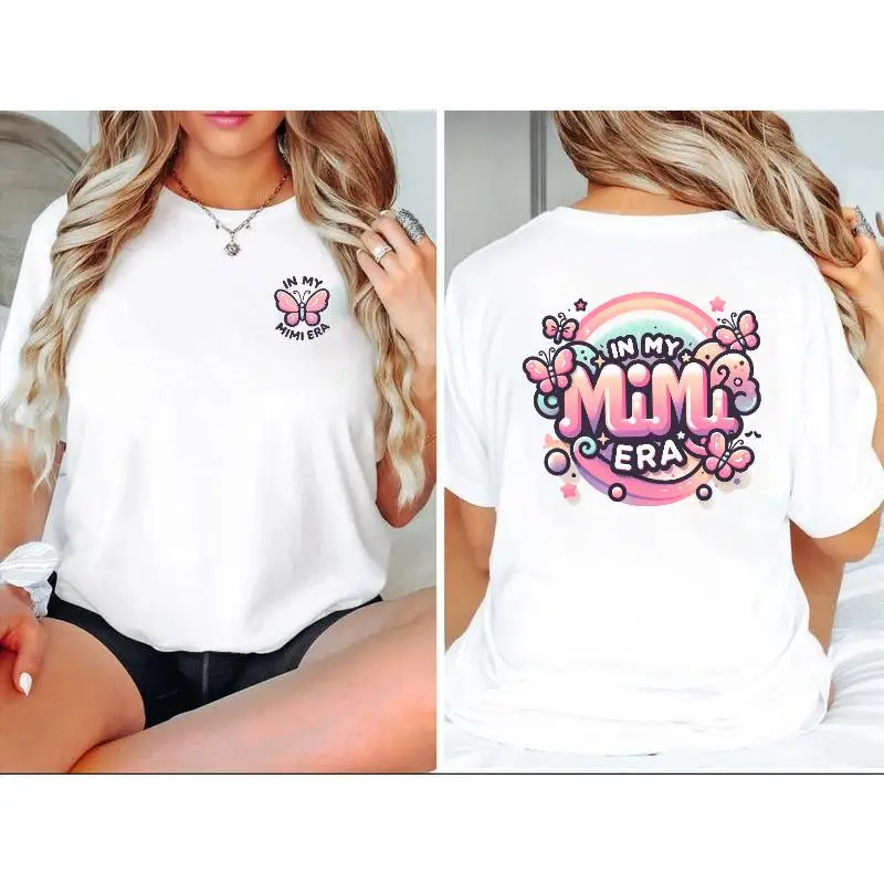 "In My Mimi Era T-Shirt for Women | Butterfly Graphic Tee | Funny Grandma Birthday Gift | Retro Aesthetic Top"
"In My Mimi Era T-Shirt for Women | Butterfly Graphic Tee | Funny Grandma Birthday Gift | Retro Aesthetic Top"