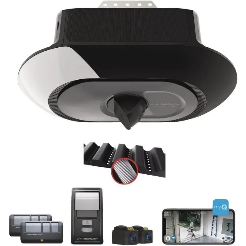 B4643T Smart Built in Camera-myQ Smartphone Controlled-Ultra Quiet, Strong Belt Drive, Blue Garage Door Opener
B4643T Smart Built in Camera-myQ Smartphone Controlled-Ultra Quiet, Strong Belt Drive, Blue Garage Door Opener