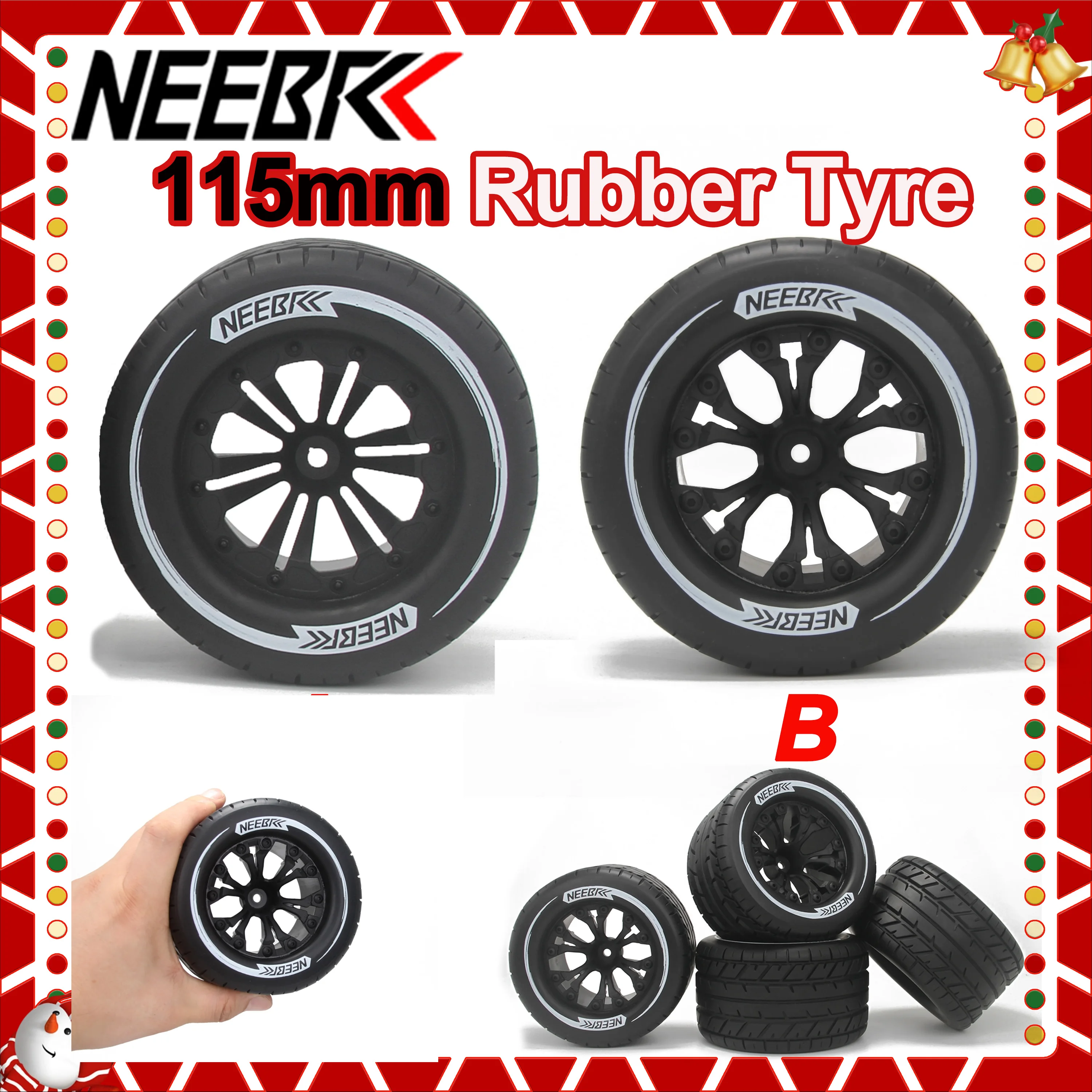 4PCS 115mm 1/10 RC Car Rubber Tire Wheel Tyre 12mm Hex for RC Crawler Off-road Buggy Monster Redcat HPI Traxxas Savage XS TM
4PCS 115mm 1/10 RC Car Rubber Tire Wheel Tyre 12mm Hex for RC Crawler Off-road Buggy Monster Redcat HPI Traxxas Savage XS TM