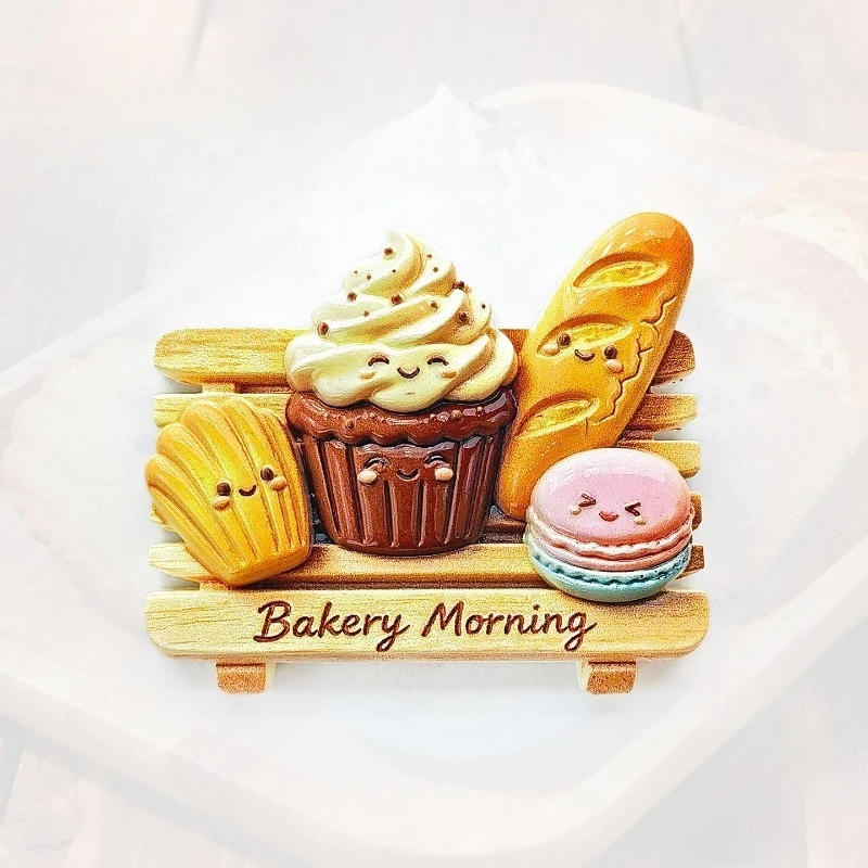 Bakery Morning Fridge Magnet - Delicious 3D French Pastry Souvenir Unique Gift for Foodies & Kitchen Decor
Bakery Morning Fridge Magnet - Delicious 3D French Pastry Souvenir Unique Gift for Foodies & Kitchen Decor