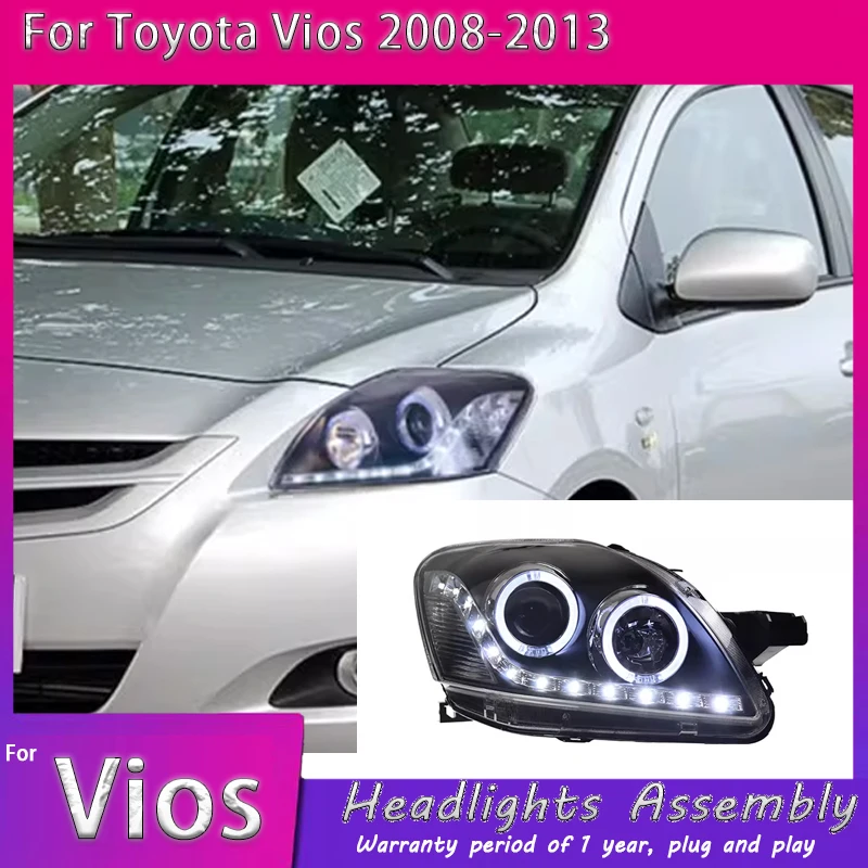Светодиодные фары для Toyota Vios 2008-2013 с проектором Angel Eyes, ДХО и сигнальной лампой, 12В, комплект для модернизации
Светодиодные фары для Toyota Vios 2008-2013 с проектором Angel Eyes, ДХО и сигнальной лампой, 12В, комплект для модернизации