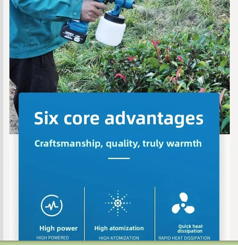 110V/220V Electric Paint Spray Gun High Power Latex Paint Sprayer Rechargeable Lithium Battery Painting Tool GH
110V/220V Electric Paint Spray Gun High Power Latex Paint Sprayer Rechargeable Lithium Battery Painting Tool GH